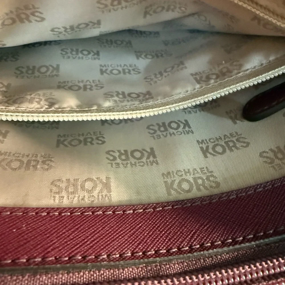 Michael Kors Burgundy Purse - Picture 3 of 5